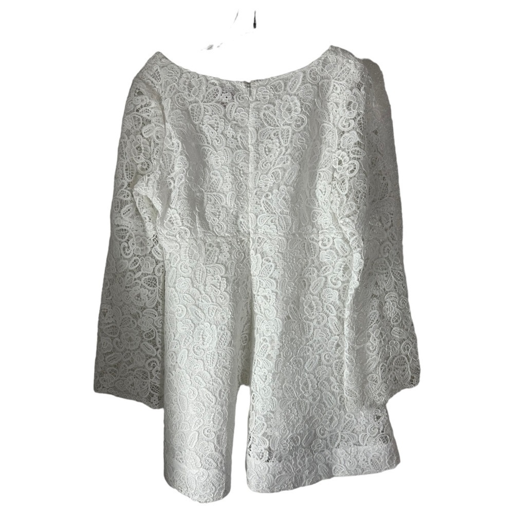 STAUD Beth Long Sleeve Lace Minidress SZ 10 - Picture 6 of 7